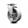 Service Caster 5 Inch V-Groove Semi Steel Cast Iron Wheel Swivel Caster with Roller Bearing SCC SCC-20S520-VGR